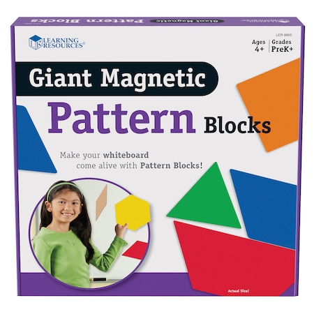 Learning Resources Giant Magnetic Pattern Blocks 9863